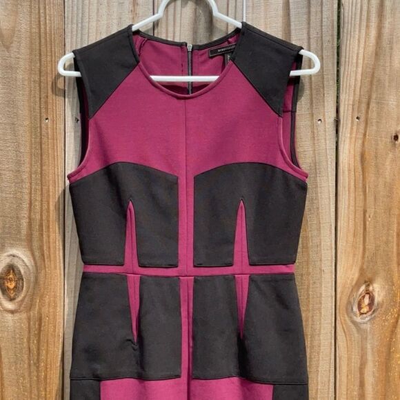 Take 50% OFF- Bcbgmaxazaria Black And Purple Dress, Size-XS - Picture 2 of 7